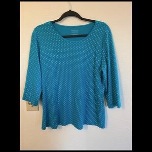 Christopher & Banks Polka Dot Shirt